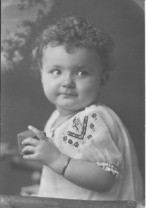 Nancy Jean Rogers studio portrait taken in 1925.